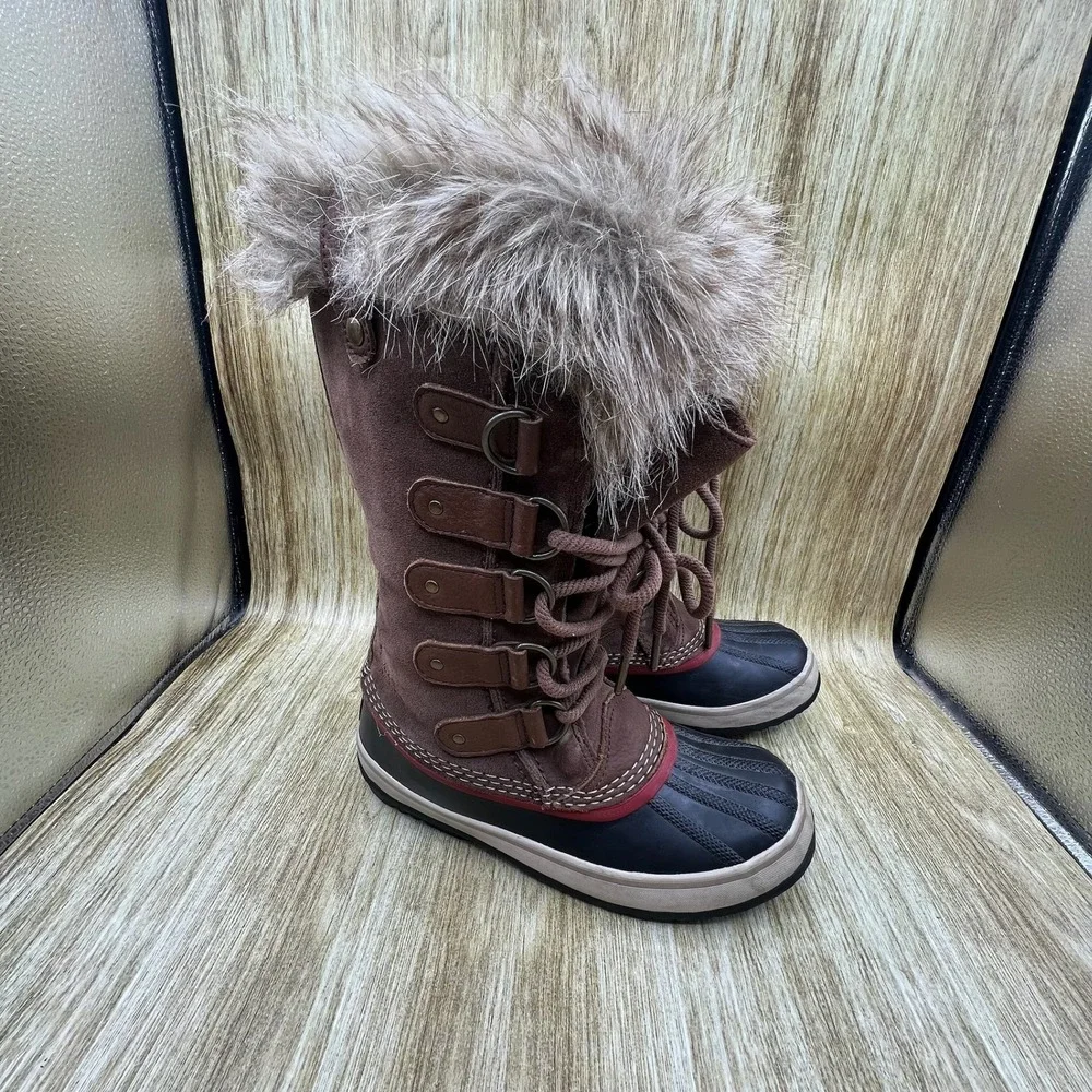 Sorel Joan of Arctic Winter Boots Women's Size 6 Brown Waterproof NL2429-261